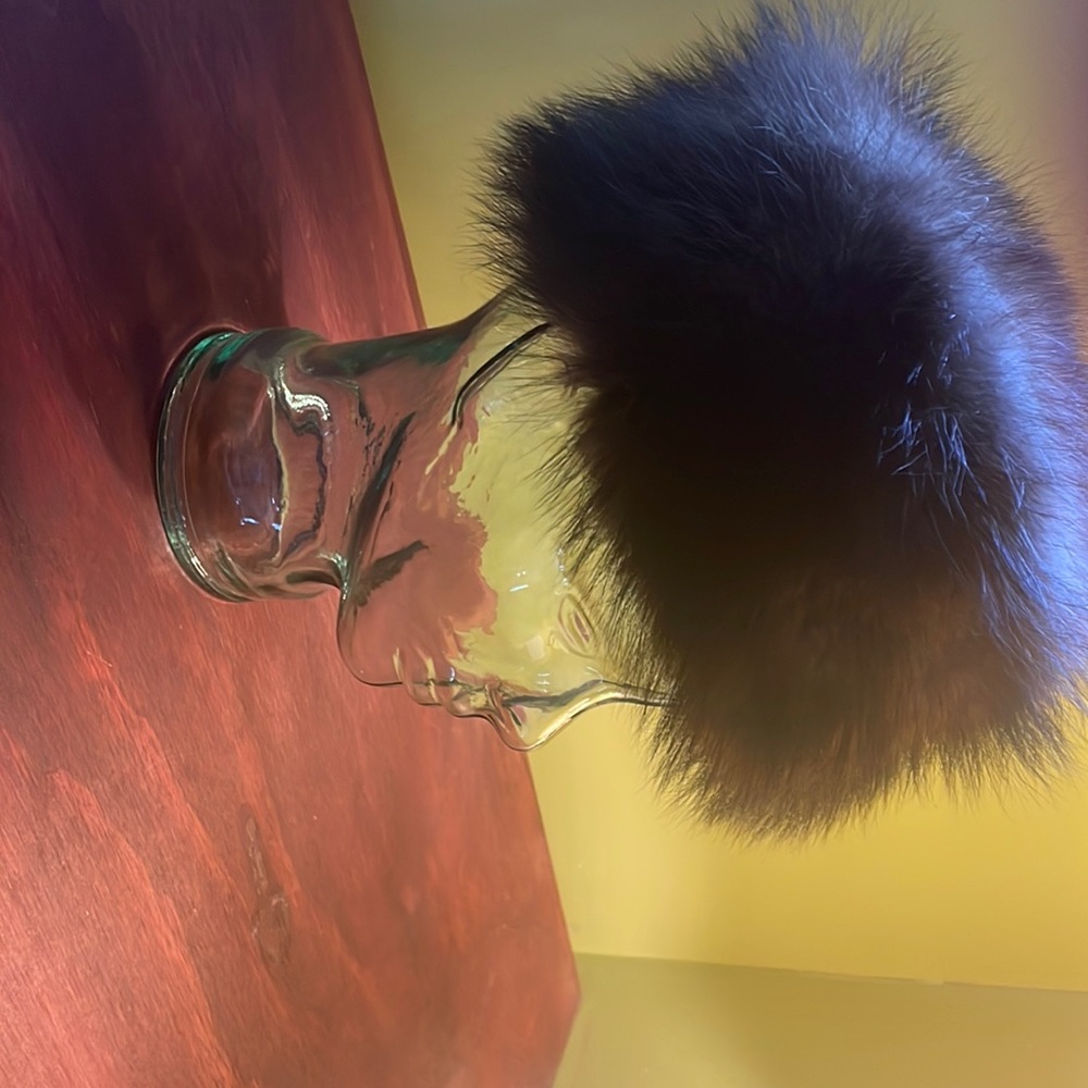 Real Fur Beaver Russian style Pill box hat
